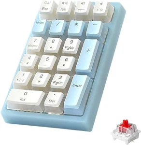 LINKEET K21 Tri-Mode Mechanical Numpad RGB 21 Keys Hot-Swap 2.4G BT5.0 USB-C - Picture 1 of 7