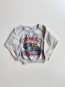 Sudadera De Colección Para Niños ATHLETIC WORKS Gris Extremo Camión Cuello Redondo, Talla 4 - Imagen 1 de 12