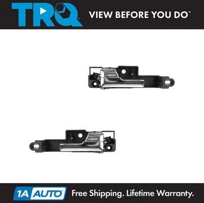 TRQ Inside Interior Door Handle Chrome Front Pair for Fusion Milan MKZ Zephyr Foto 1 de 4