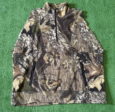 Cabela’s Fleece Pullover Chaqueta Hombre’s XL Camuflaje 1/4 Cremallera Caza Foto 1 de 4