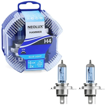 NEOLUX Osram H4 Blue Light 60/55W 12V Halogen Leuchtmittel Xenon Look 2 Stück - Bild 1 von 4