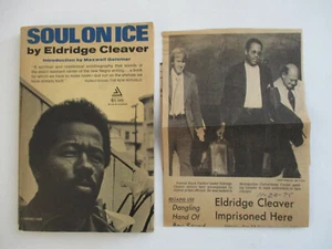 Soul On Ice Eldridge Cleaver Vintage Paperback & Newspaper article on his arrest - Foto 1 di 12