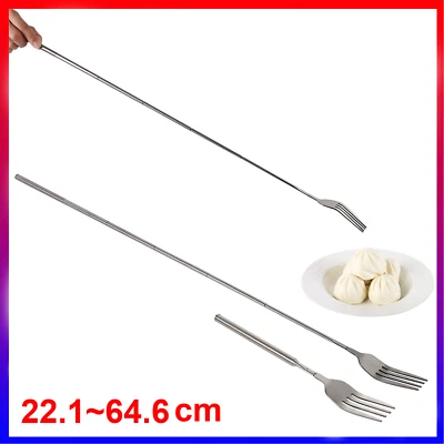 Gabel Ausziehbar Teleskopgabel Gabel Partygabel Besteck Tafelgabel 22.1~64.6cm✅ - Bild 1 von 4