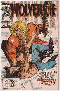 Marvel Wolverine #10 1989 Sabretooth Bill Sienkiewicz Cover - Foto 1 di 2