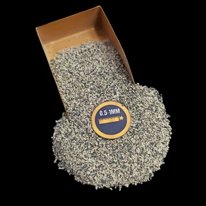 Piedra preciosa de jaspe dálmata triturada gruesa 0,5-1 mm para hacer joyas - Imagen 1 de 7