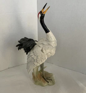 ~ VINTAGE GOEBEL MANCHURIAN CRANE 9.5" GERMAN PORCELAIN Stunning ~ - Picture 1 of 7