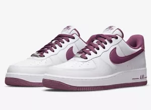 NEW Air Force 1 '07 Men's Size 12 White/Light Bordeaux-White DH7561 101Fast Ship - Picture 1 of 6