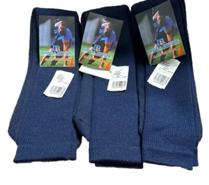 Lot 3 Russell Athletic All Sport Socks Navy Soccer , Baseball, Softball Large - Picture 1 of 5