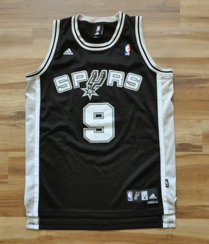 TONY PARKER SAN ANTONIO SPURS Adidas Swingman BLACK NBA Jersey MEN MEDIUM Cover