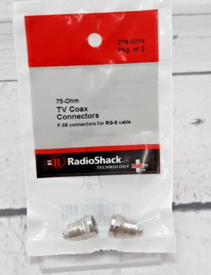 75 Ohm 278-0214 • TV Coaxial Connectors for RG-59/U - Image 1 of 4