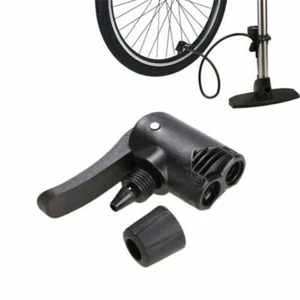 UK Bicycle Bike Cycle Tyre Tube Presta Dual Head Air Pump Adapter Valve - Picture 1 of 3