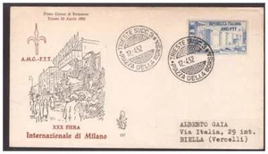 Trieste FDC Venetia Club 1952 - Messe Von Milano Reiste Nicht - Picture 1 of 1