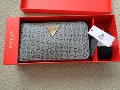 Mini Bolso Bandolera GUESS LaRosa Gris/Negro Firma G Logo ¡Nuevo en Caja de Regalo! Foto 1 de 4