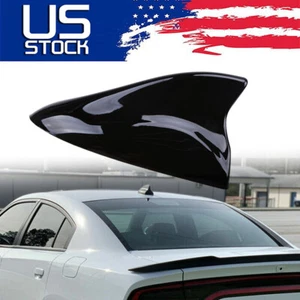 Gloss Black Shark Fin Antenna Cover Roof AM/FM w/Signal For Hyundai Veloster - Picture 1 of 12