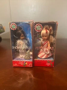 Muñecas Kelly Club Snow Sparkle Nia y menta coleccionables Navidad C DES - Imagen 1 de 7