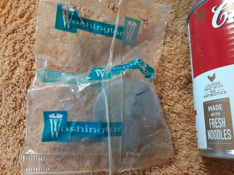 NOS 50's Vintage Washington 1 5/8 in. Round Matte Prime Chrome Cabinet Pull Knob Cover
