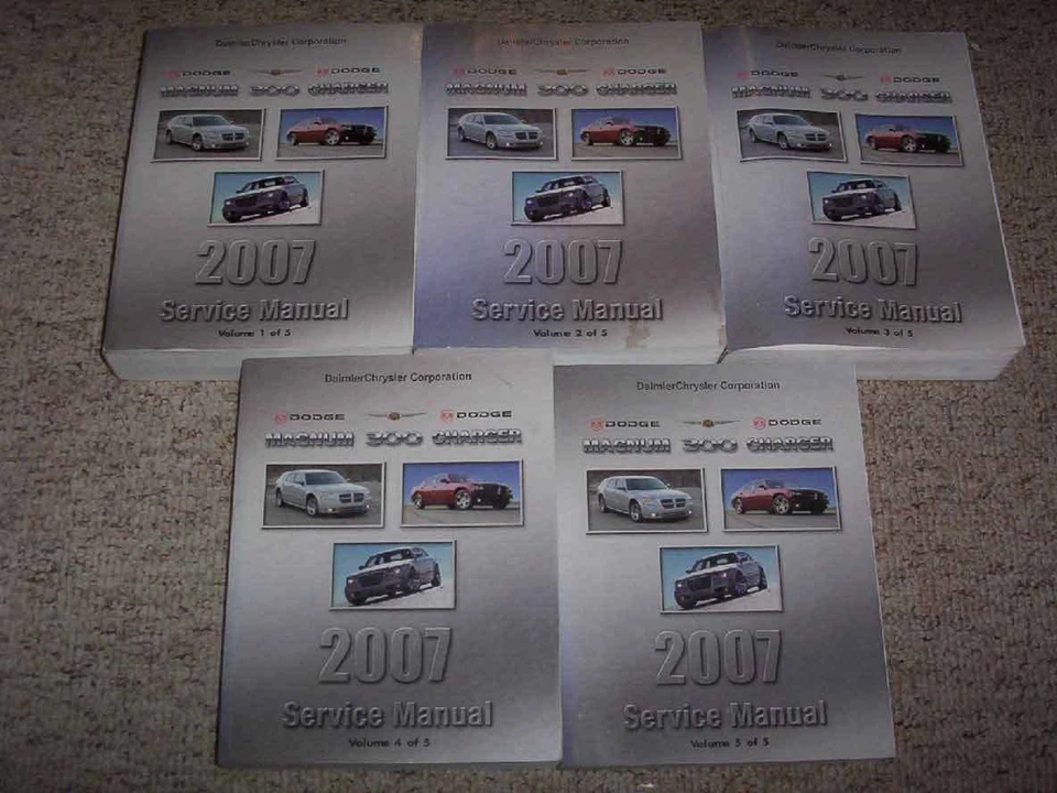 Dodge Magnum Shop 2007 manual de reparación SXT RT SRT8 2,7 L 3,5 L 5,7 L y 6,1 L Foto 1 de 1
