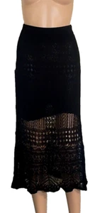 Falda midi de punto negra Shein para mujer talla M (6) - Imagen 1 de 7