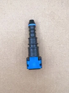 ID6 1/4 6.3mm SAE 180 Degreen Fuel Line Hose Quick Release Connector - Picture 1 of 4