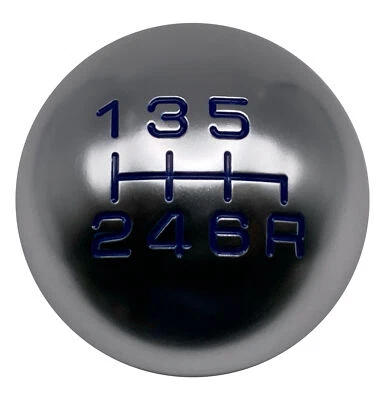 Perilla de cambio de marchas azul plateada R2 redonda 6 velocidades para honda - Imagen 1 de 4
