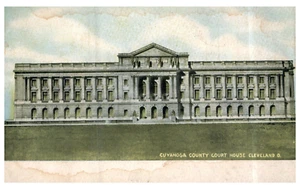 Cleveland Ohio Cuyahoga County Court House c1905 Antique Undivided Back Postcard - Picture 1 of 3