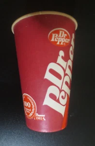 Dr Pepper 100 Original Jahre 1885 - 1995 Pappbecher 12oz - Bild 1 von 8