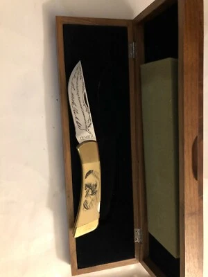 Cuchillo plegable Gerber Sportsman 3 III 97223 Portland o EE. UU. grande de latón con cierre Foto 1 de 4