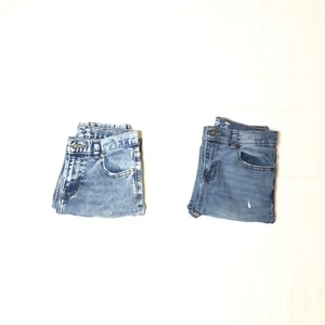 LOT of 2 Boys Wonder Nation Blue Jeans Straight (Size 12) - Picture 1 of 7