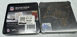 8 piece Lot NFL Tampa Bay Buccaneers Bucs Boasters Drink Coasters - Stainless - Picture 1 of 1