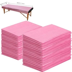 100Pcs Disposable Massage Table Sheets Non Woven Breathable Fabric Spa Bed Cover - Picture 1 of 7