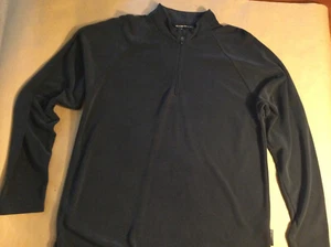 ExOfficio 1/4 Zip Shirt Mens S Black Long Sleeve Mock Neck Pullover Performance - Picture 1 of 8