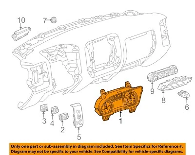 Medidor de velocímetro usado se adapta a: Chevrolet Suburban 1500 Cluster 2015 MPH mercado de Estados Unidos Foto 1 de 4