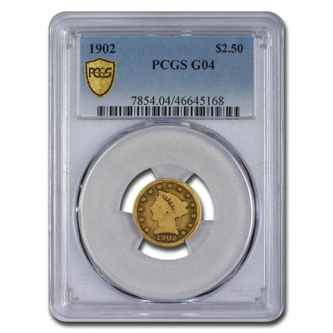 1902 $2.50 Liberty Gold Quarter Eagle Good-4 PCGS - SKU#274255 Cover