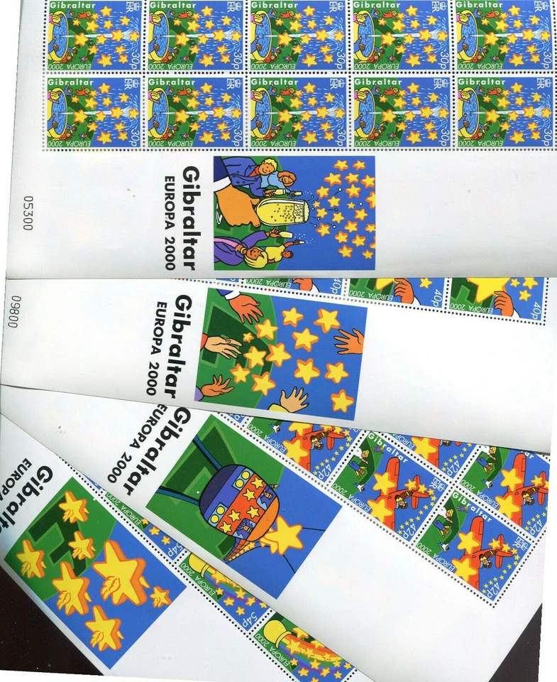 EUROPA CEPT GIBRALTAR AÑO 2000 MINI HOJA NUEVO Y PERFECTO** MH - Imagen 1 de 1
