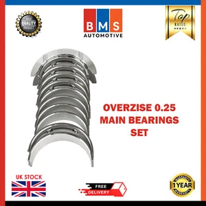 BMW SERIES 3 CONVERTIBLE E93 N43B20 2.0L PETROL N43 MAIN BEARINGS SET 0.25 SIZE - Picture 1 of 8