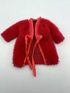 Vintage Barbie Mod Dream Plush Red Robe #1867 Japan 1969 - Picture 1 of 7
