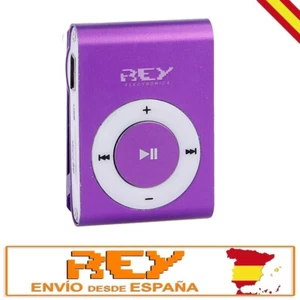 Reproductor MP3 CLIP Compatible con MicroSD de hasta 8 Gb. Color Morado vr - Imagen 1 de 16