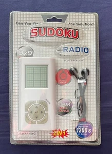 SUDOKU 9 x 9 VIDEO GAME and RADIO 4 SKILL LEVELS 2 IN 1 - Picture 1 of 4