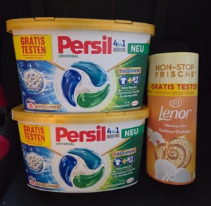 2x16 Persil Excellence Universal 4in1 Discs Waschmittel + Lenor Wäscheparfüm NEU - Bild 1 von 3