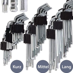 27 tlg. Winkelschlüssel-Satz für Torx & Innen - Sechskant-Schrauben - Bild 1 von 10