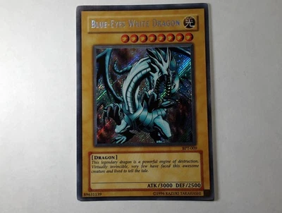 Yugioh BLAUÄUGIGER W. DRACHE , bpt-009 Secret Rare englisch Near Mint  - Bild 1 von 4