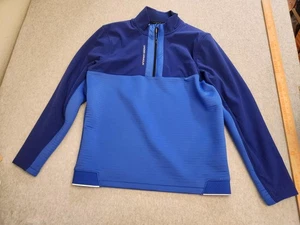 Under Armour Golf Pullover Mens Large Blue UA Storm Daytona Half Zip 1374099 - Picture 1 of 15