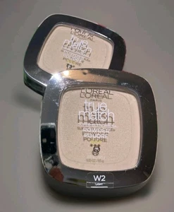 2x L'Oreal True Match Super-Blendable Powder W2 Light New Sealed - Picture 1 of 3