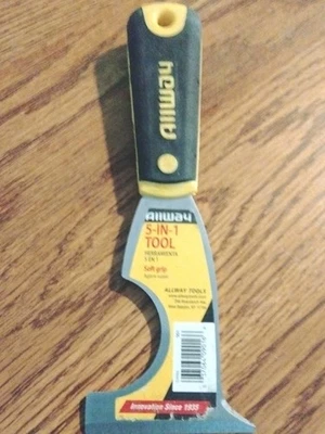 5合1泥刀软手柄画家刮刀油漆去除工具 — 第 1/2 张图片