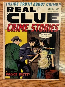 Real Clue Crime Stories Vol 7, #4; Prentiss c/a; Krigstein, Ely a; VG+ 4.5 OW - Picture 1 of 18