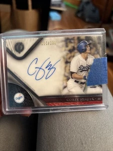 2017 Topps Tribute - Tribute Autographs Corey Seager #TA-CSE /199 (AU) - Picture 1 of 2