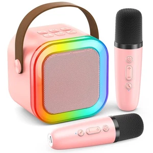 for Kids Adults Portable Bluetooth Mini Karaoke Microphone Singing Speaker with - Picture 1 of 8