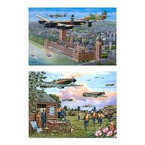 The House of Puzzles Sky Patrol - 2 x GRANDES 500 piezas rompecabezas paquete múltiple - Imagen 1 de 7