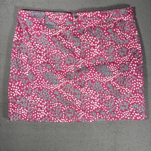Gonna donna Talbots taglie forti 24W denim rosa fiori primavera hippy bohemien BOHO - Foto 1 di 13