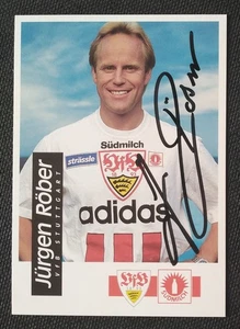 Tarjeta de autógrafo 15458 Jürgen Röber VfB Stuttgart años 90 firmada original - Imagen 1 de 2